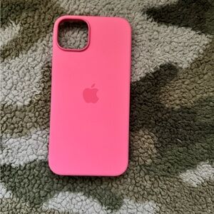 APPLE IPHONE 15 PLUS SILICONE CASE IN PINK